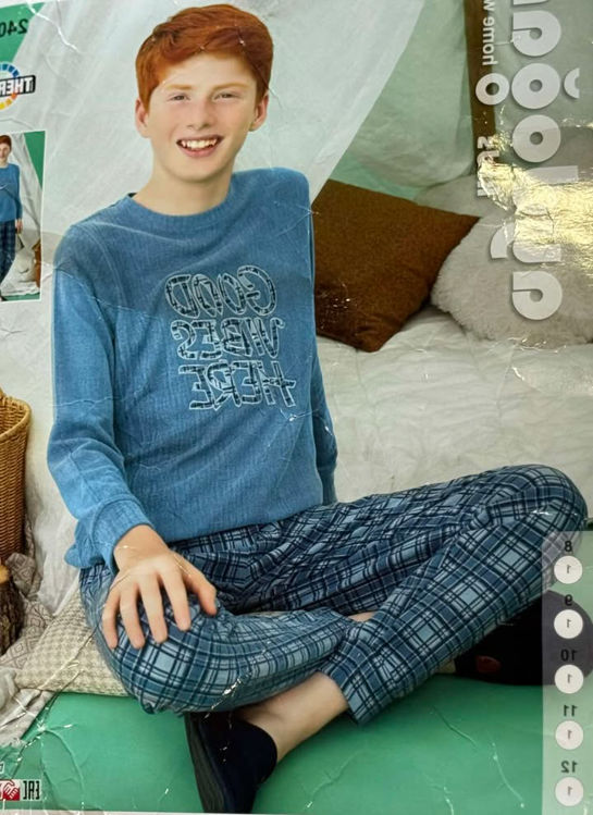 Picture of 240883 BOYS TWO PIECE FLEECY PYJAMA 100% POLYESTER